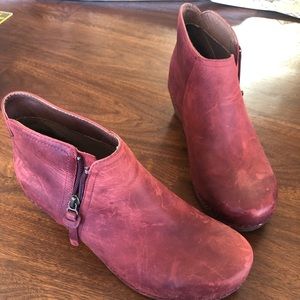 Dansko - Red leather ankle boots (size 39)